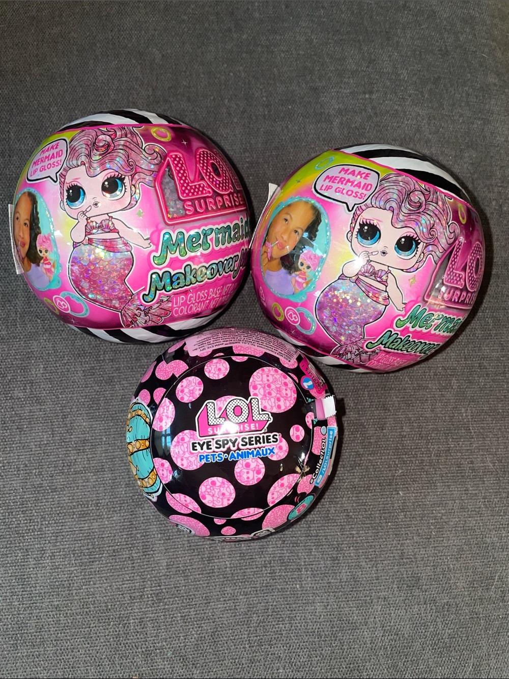 L.O.L. Surprise! Mermaid Makeover & Eye Spy Balls - Pink, Black